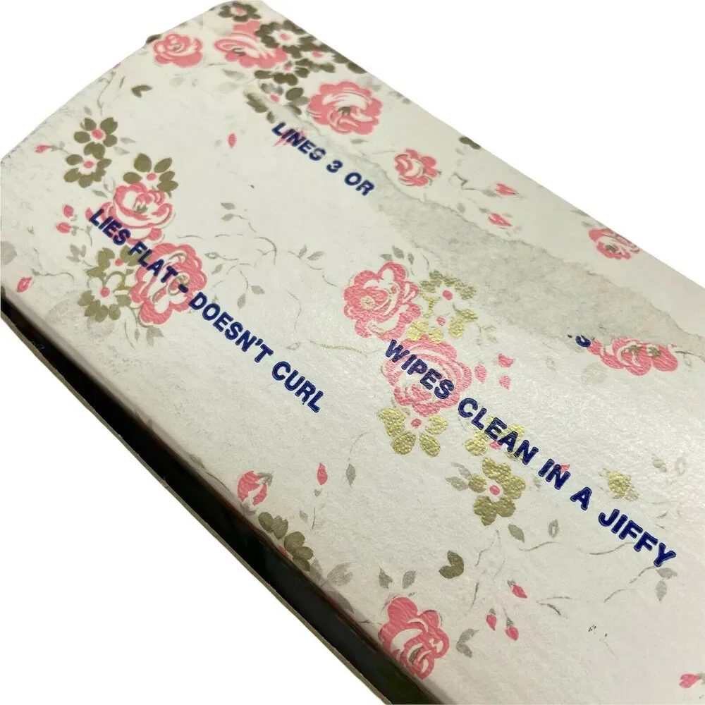Scented Shelf Paper 50s 60s Vintage Polyfab Multicolor Floral Partial Roll 17.5